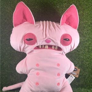 18” Fuggler Sphinx  BIG FUGG Wrinkle McStinkles Cat Pink Plush W/tag